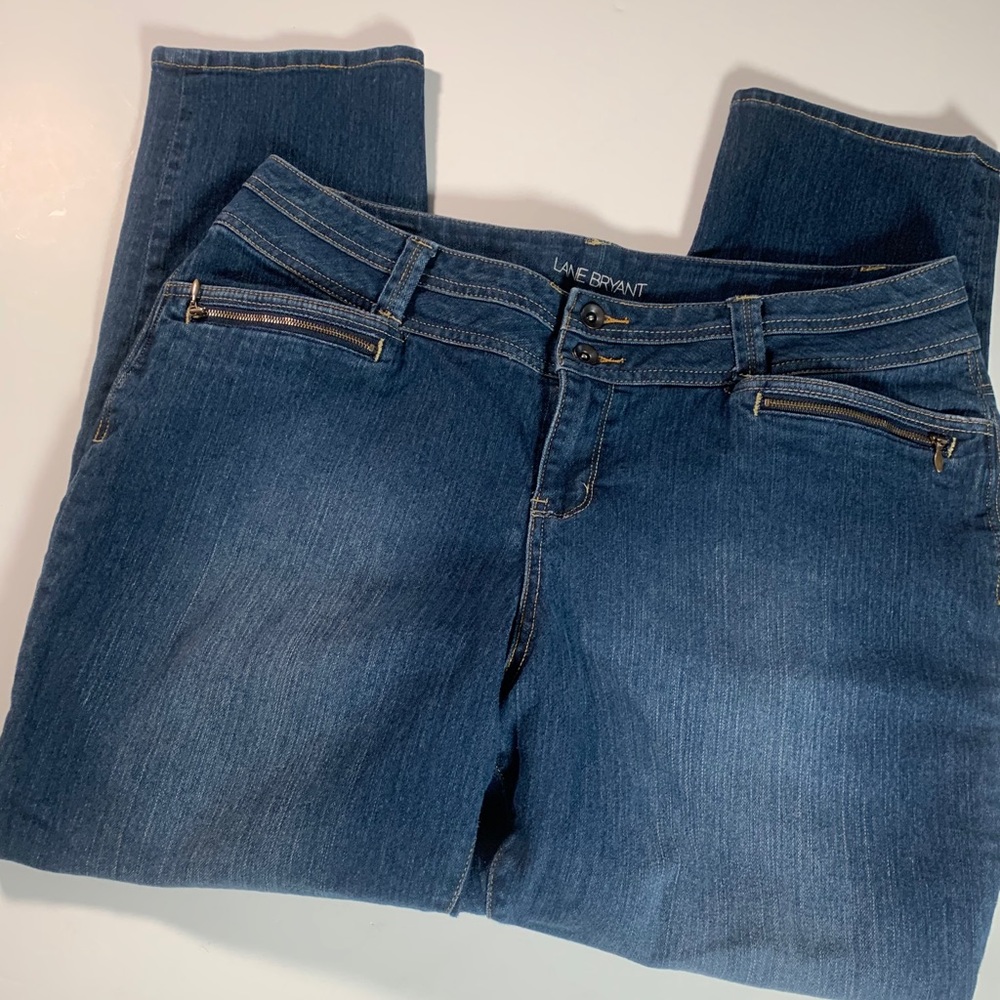 Lane Bryant Dark Blue High Rise Women's Jeans